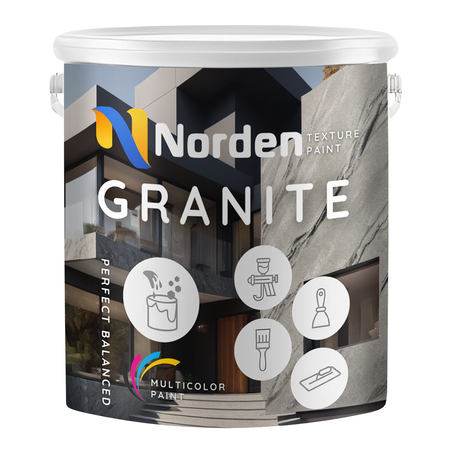 Cat Tekstur Batu Alam Rough Granite (RG) Gloss Finish
