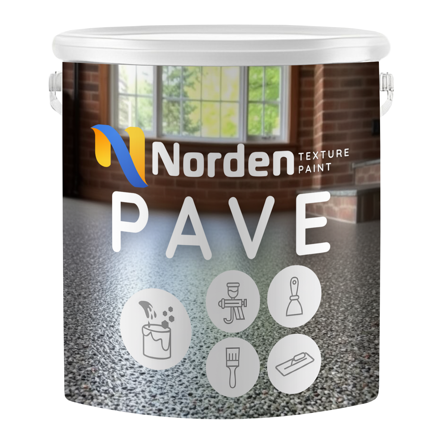 Cat Lantai Tekstur Batu Alam Pave (PV) Doff Finish