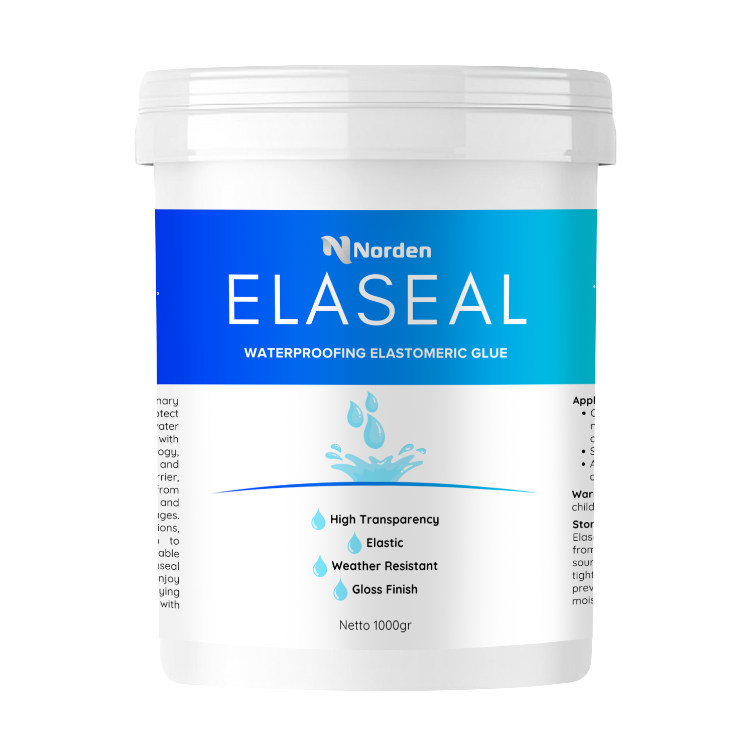 Lem Transparant Anti Bocor Elaseal 1 Kg Waterproof Bening