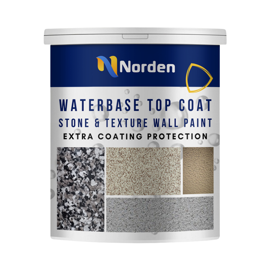 Pelapis Cat Tekstur Batu Alam Top Coat Waterbase Doff