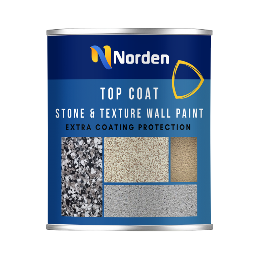 Pelapis Cat Tekstur Batu Alam Top Coat Solventbase Doff