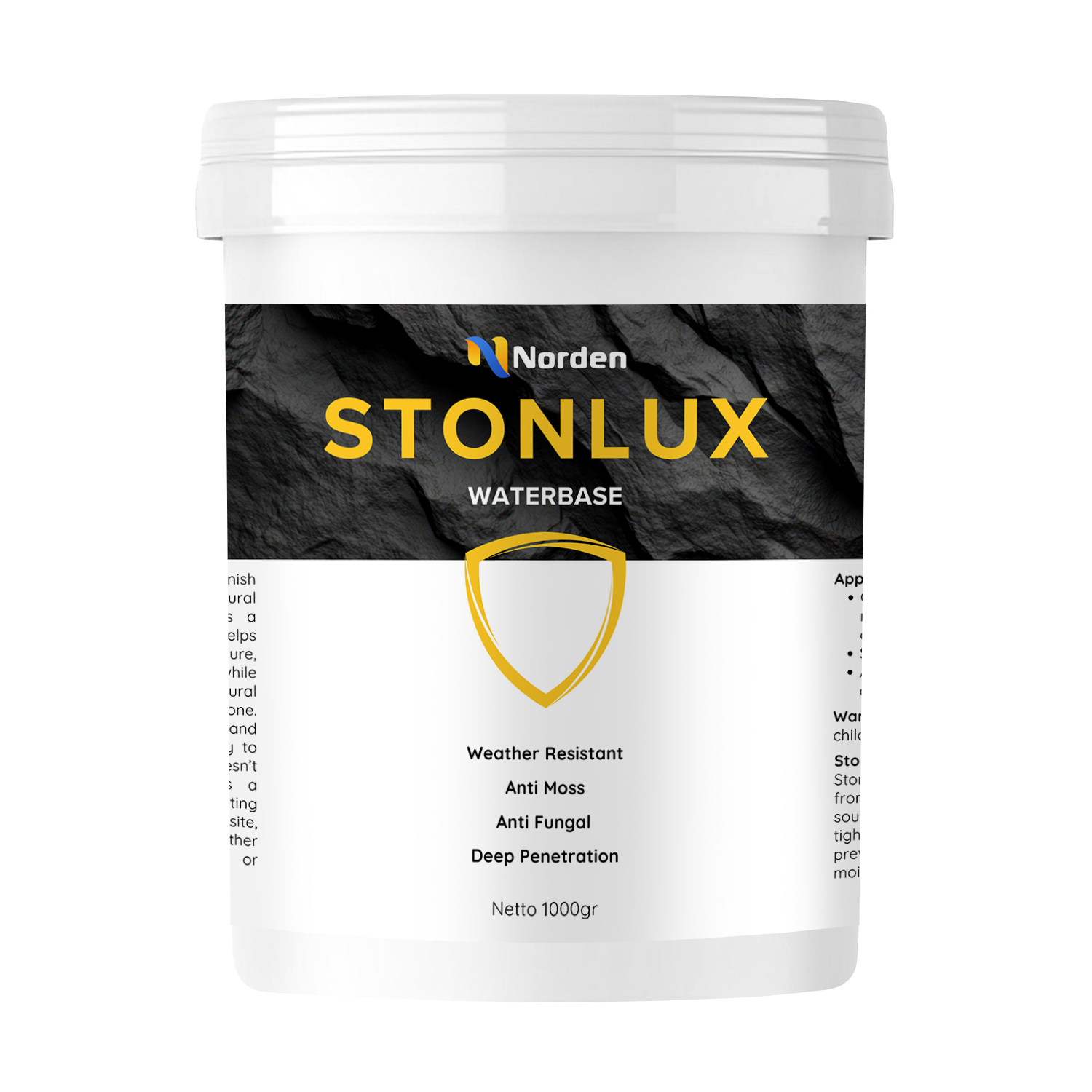 Vernis Batu Alam Stonlux Waterbase